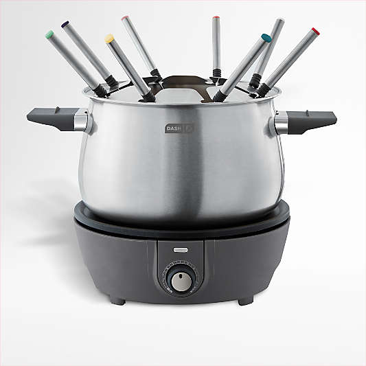 Dash® Grey Deluxe 3-Qt. Electric Fondue Pot