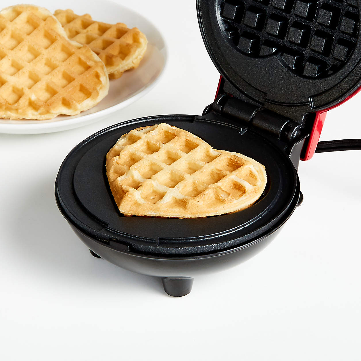 Dash Heart Mini Waffle Maker + Reviews Crate & Barrel