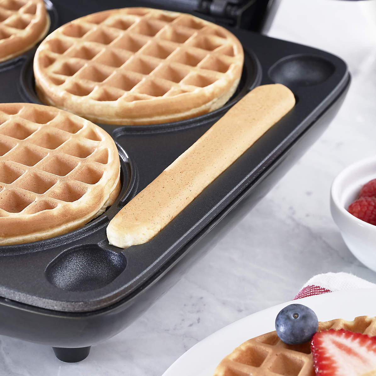 Crate&Barrel Dash ® Graphite Multi Mini Waffle Maker