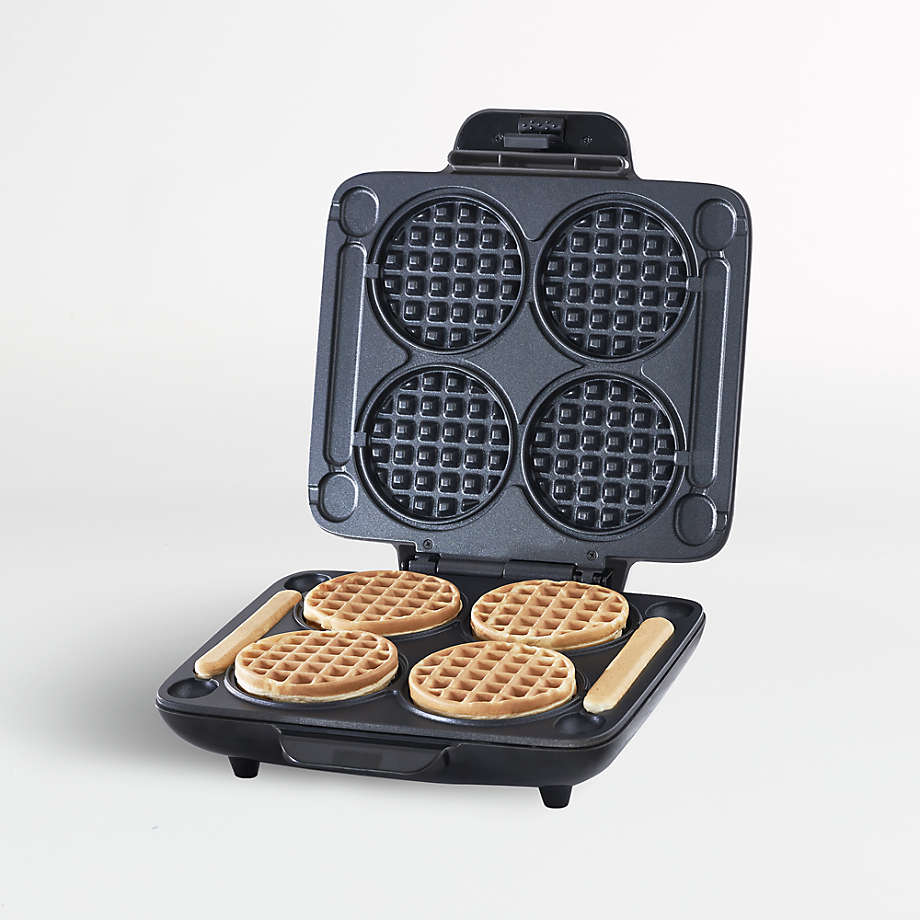 Dash Christmas Tree Nonstick Mini Waffle Maker with Cookbook Gift Set