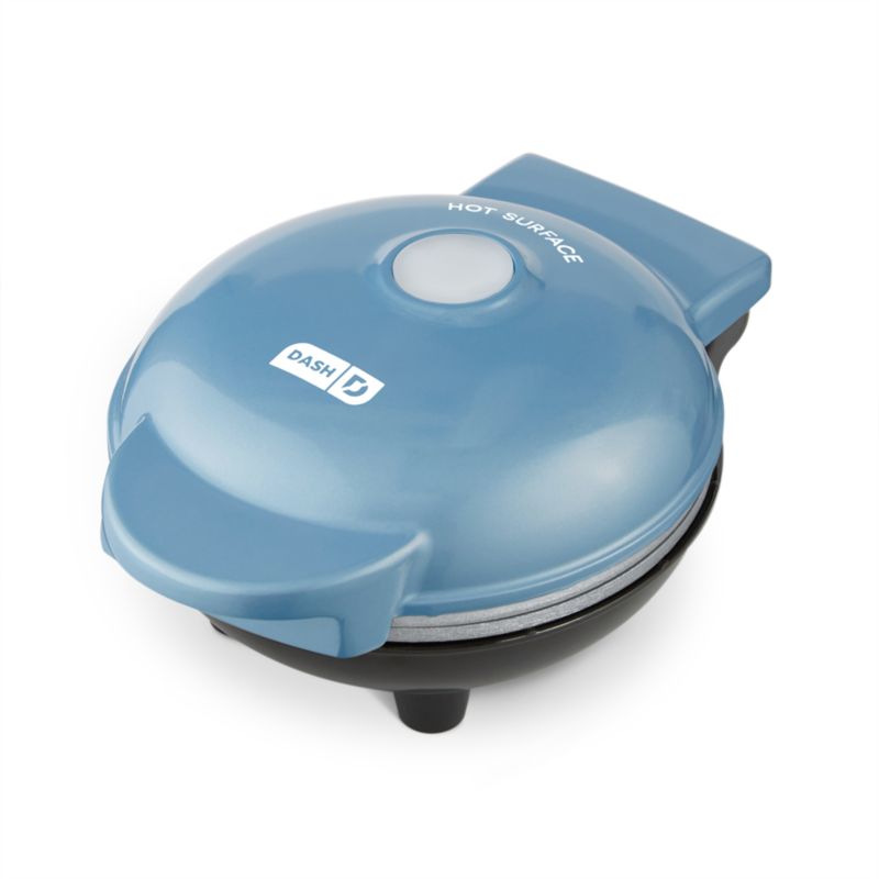 Dash Snowman Mini Waffle Maker with Ceramic Non-Stick Plates | Crate & Barrel