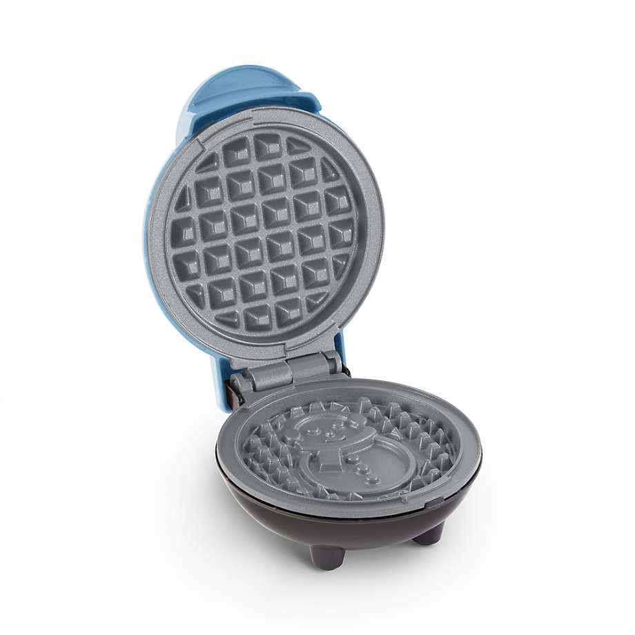Dash Snowman Mini Waffle Maker - Blue