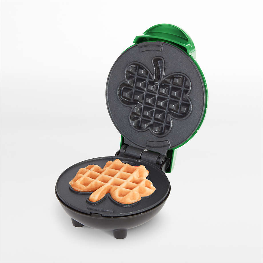 Dash Mini Shamrock Waffle Maker + Reviews Crate & Barrel