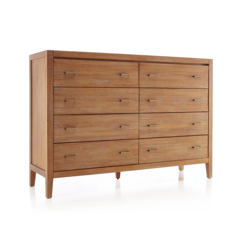 Dawson Light Brown Wood 8-Drawer Dresser - image 3 of 5