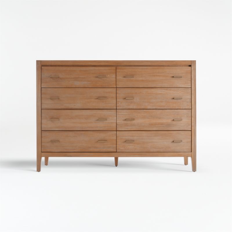 Dawson 65" Light Brown Wood 8-Drawer Dresser - image 2 of 6