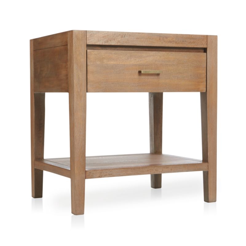 Dawson Light Brown Wood Nightstand - image 7 of 12