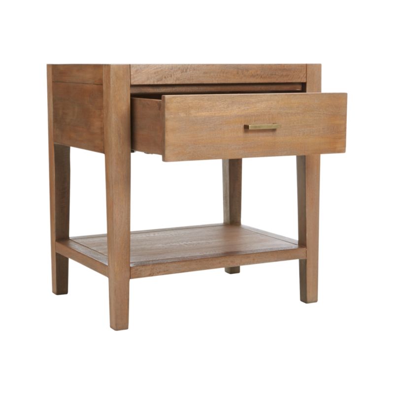 Dawson Light Brown Wood Nightstand - image 8 of 12