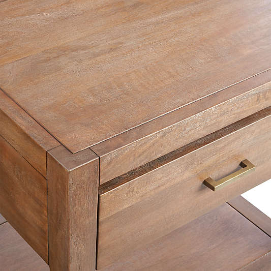 Dawson 24" Light Brown Wood Nightstand