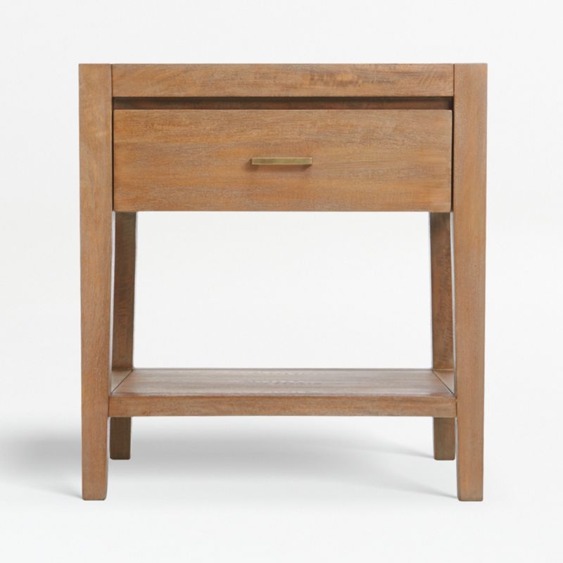 Dawson Light Brown Wood Nightstand - image 0 of 12