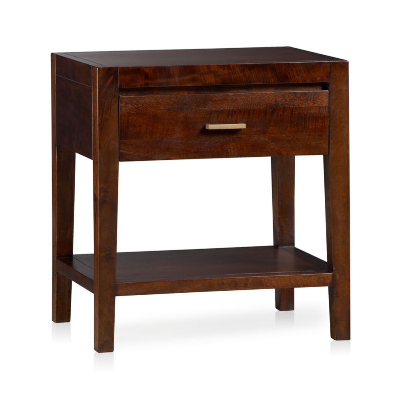 Dawson Dark Brown Wood Nightstand - image 7 of 11