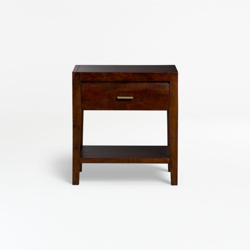 Dawson Dark Brown Wood Nightstand - image 2 of 11