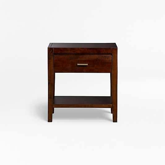 Dawson Dark Brown Wood Nightstand