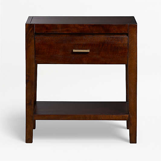 Dawson Dark Brown Wood Nightstand