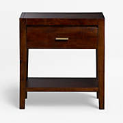 gwen wood and metal nightstand