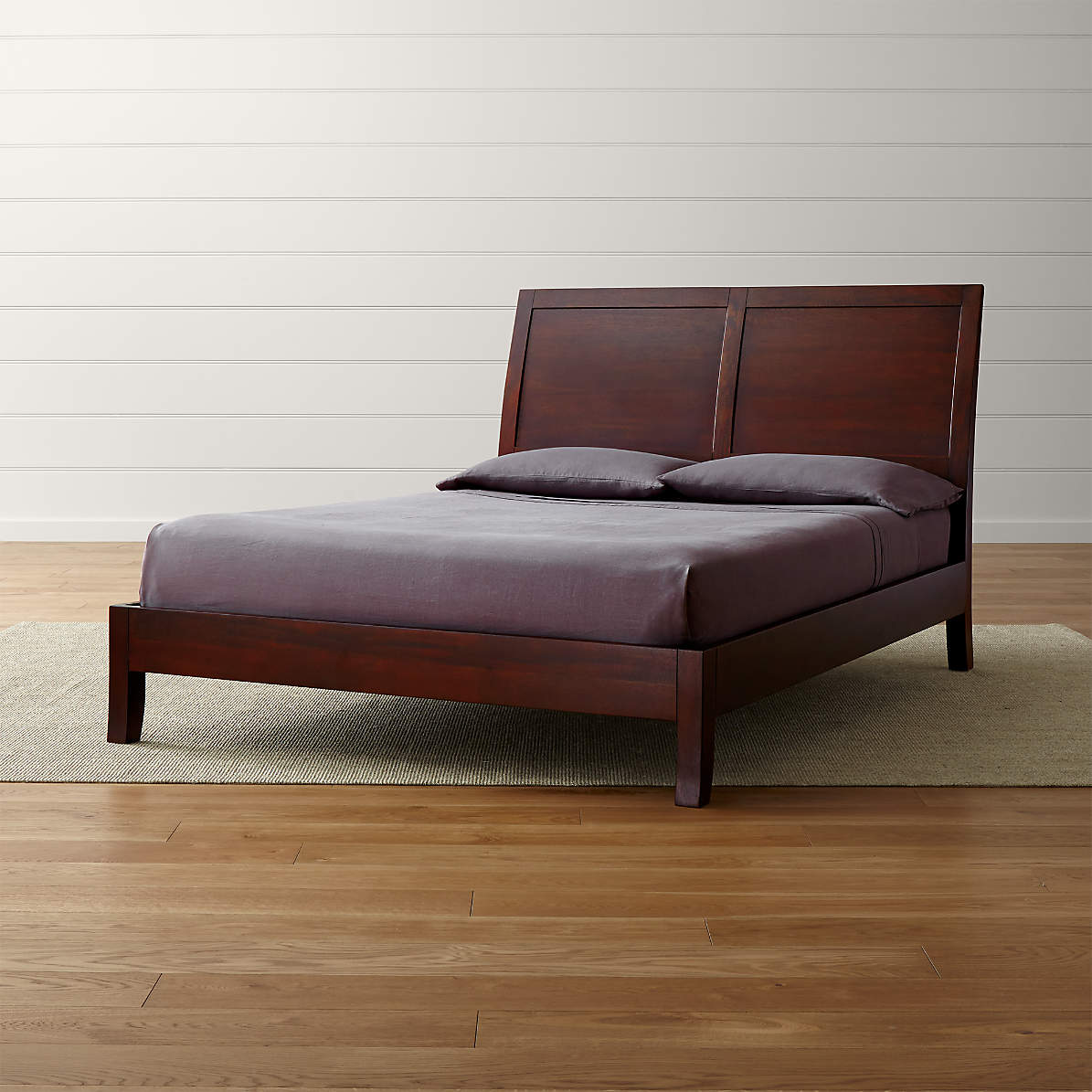 Brown deals sleigh bed