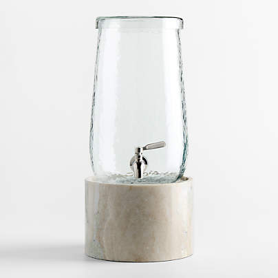 Dax 1.75-Gallon Drink Dispenser with Tuscan Marble Stand