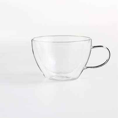 Double Wall 13-oz. Glass Cappuccino Mug