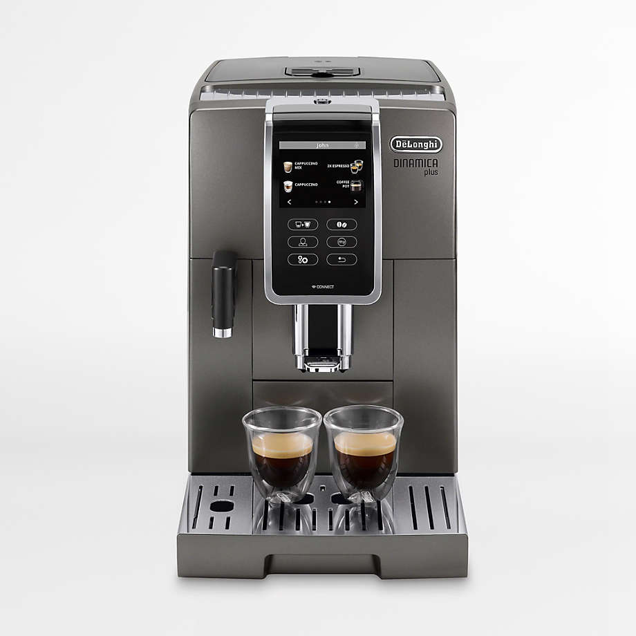 In hoeveelheid Versterker Sluier De'Longhi Dinamica Plus Fully Automatic Espresso Machine with Iced Coffee +  Reviews | Crate & Barrel