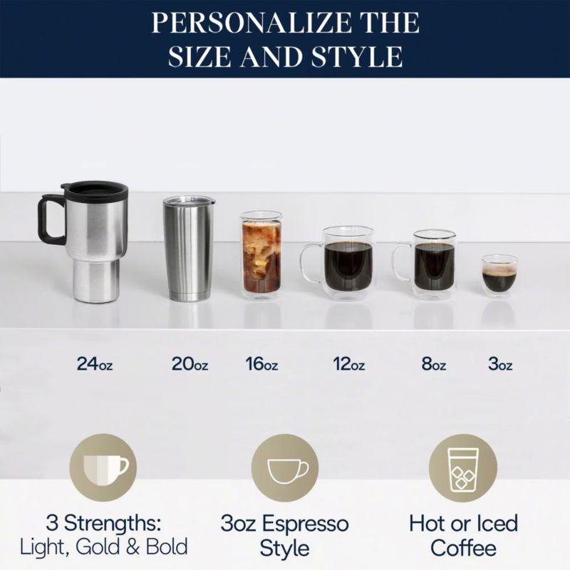 De'Longhi ® Stainless TrueBrew ™ Automatic Coffee Maker with Bean Extract Technology - image 8 of 11