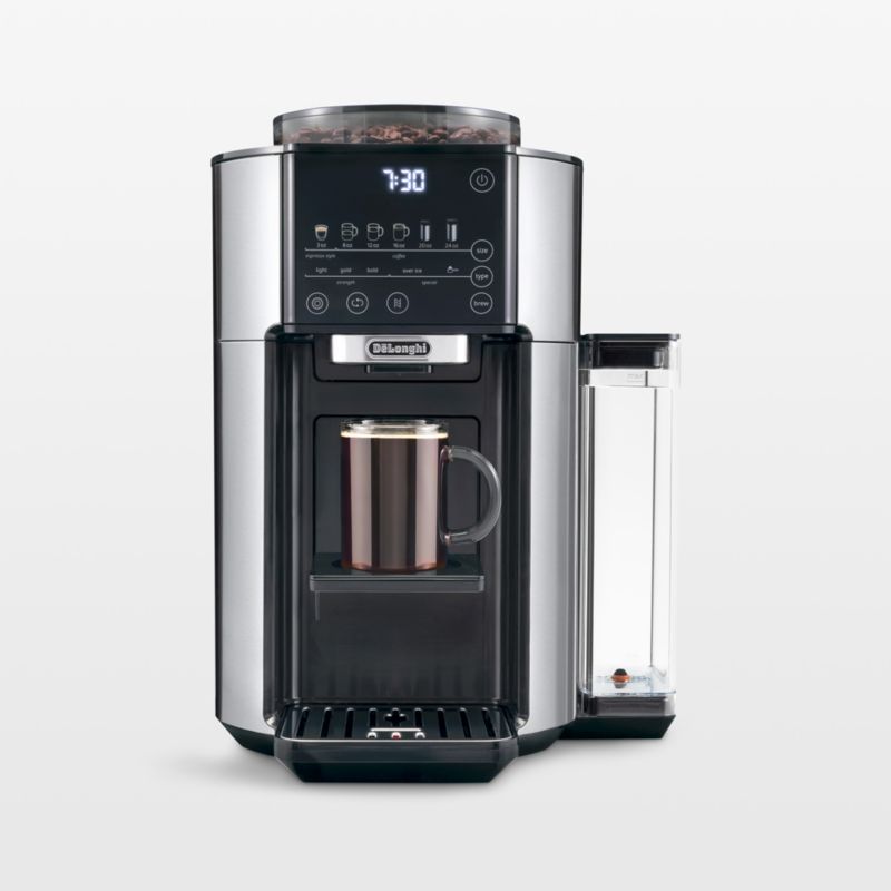 De Longhi Stainless TrueBrew Automatic Coffee Maker with Bean