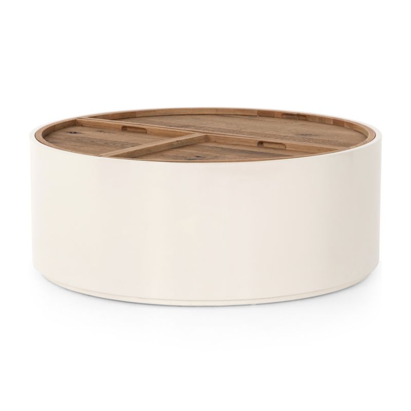 Dean White and Oak Coffee Table + Reviews | Crate & Barrel