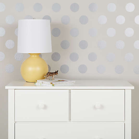 Silver Polka Dot Decals