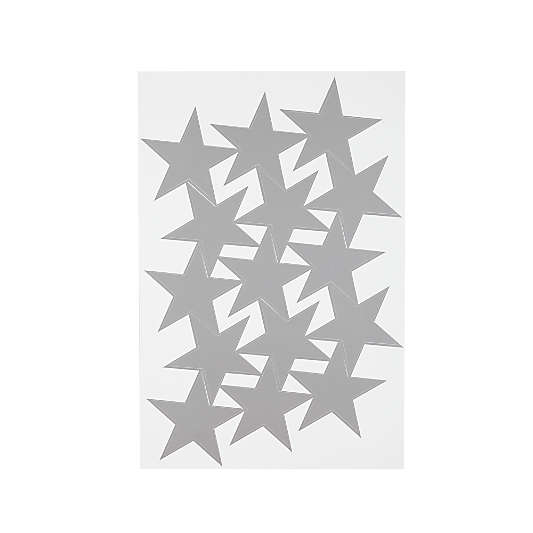 Silver Star Wall Decals