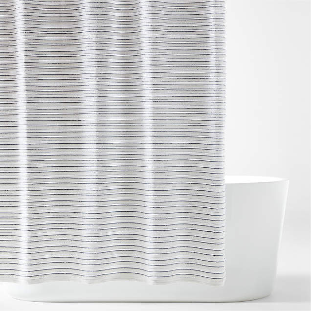 White Linen Shower Curtain Crate & Barrel