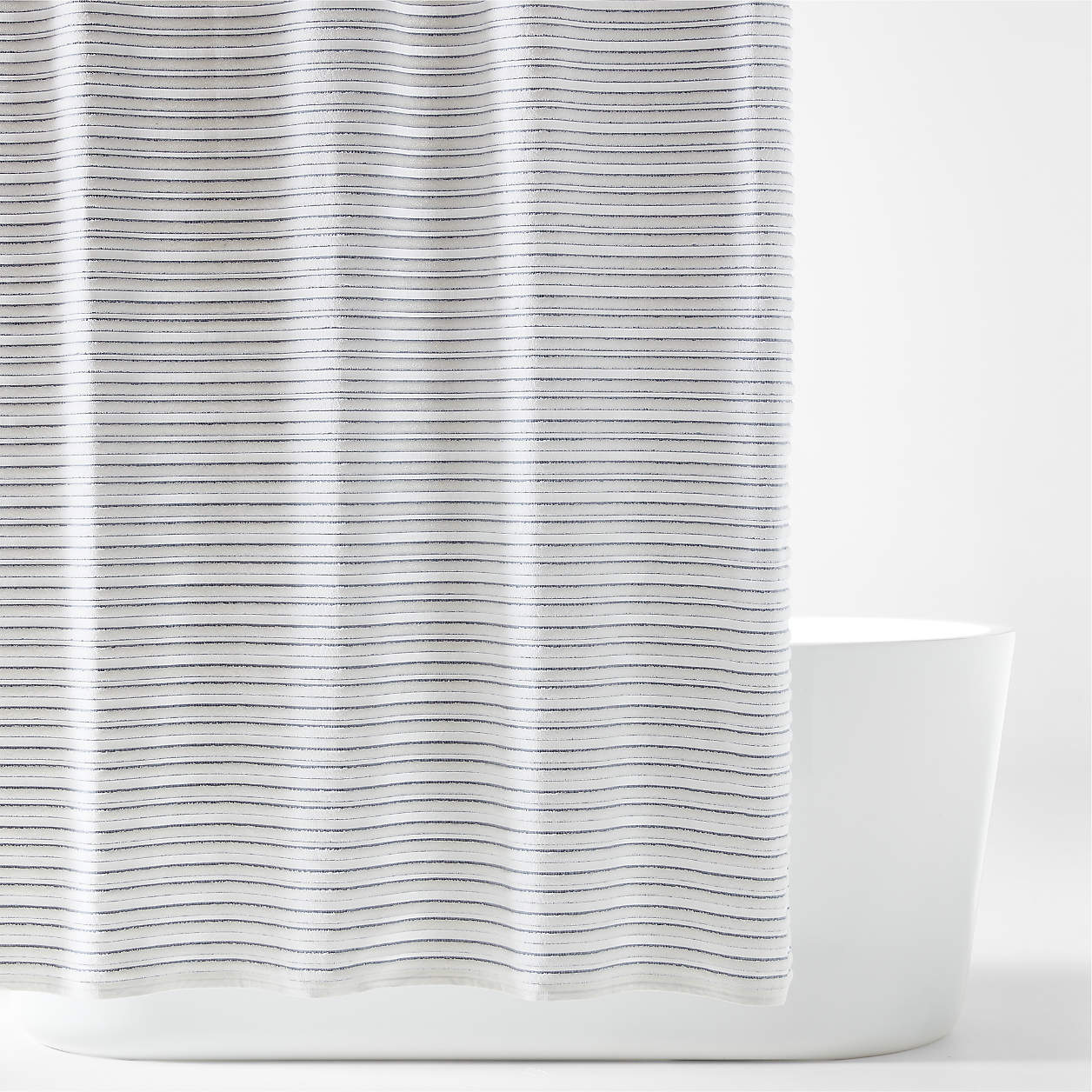 Dedra Organic Cotton Shower Curtain + Reviews Crate & Barrel