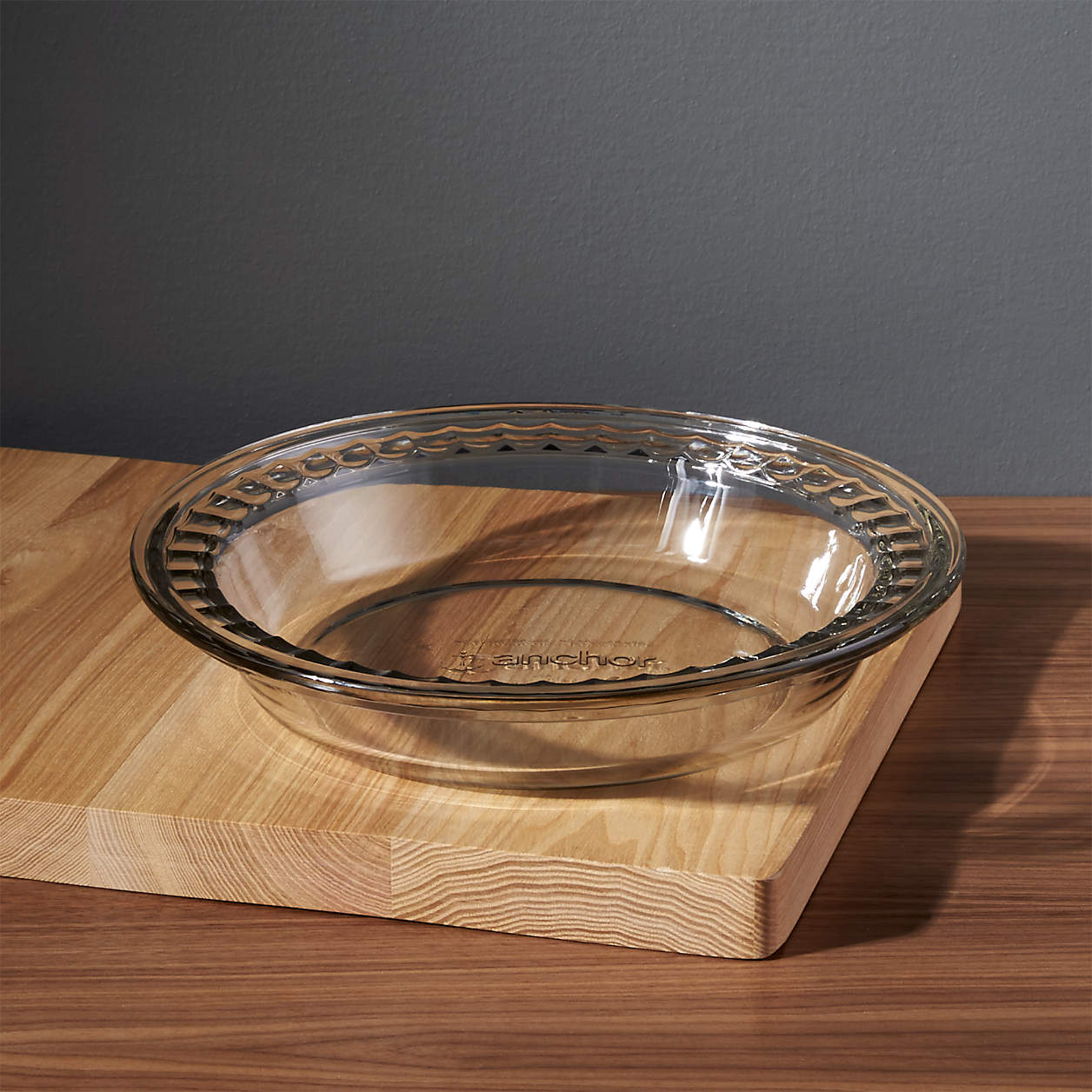 Deep Glass Pie Dish + Reviews Crate & Barrel