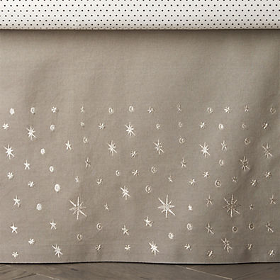 View Outer Space Baby Crib Skirt details