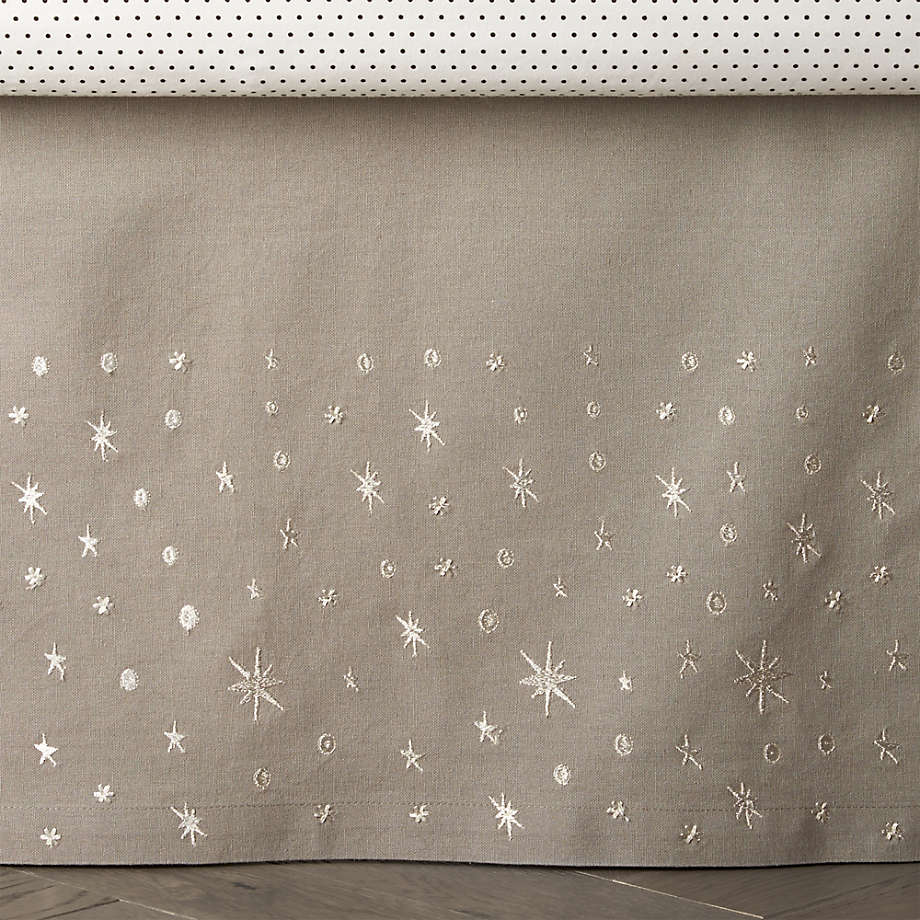 Outer Space Baby Crib Skirt + Reviews | Crate & Kids