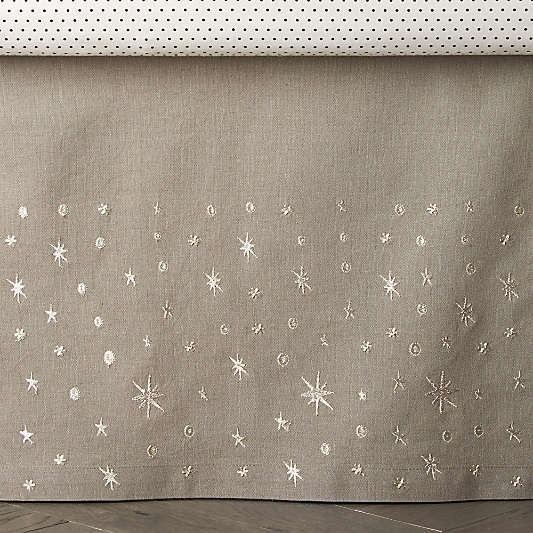 Outer Space Baby Crib Skirt