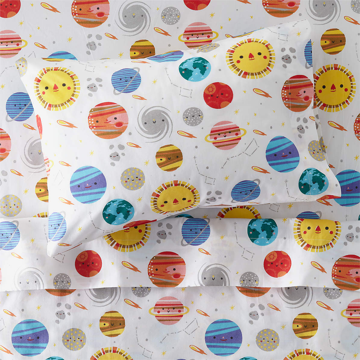 outer space sheet set