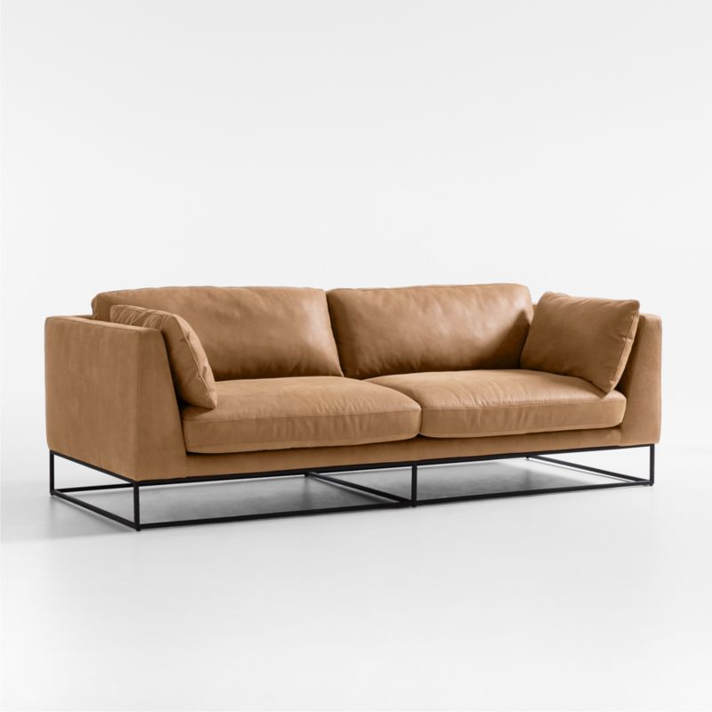 Delancey Leather Sofa 88