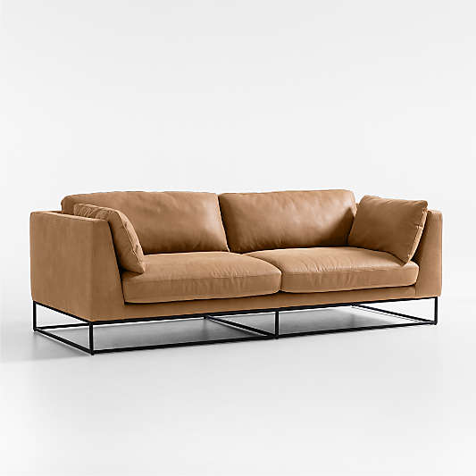 Delancey Leather Sofa 88