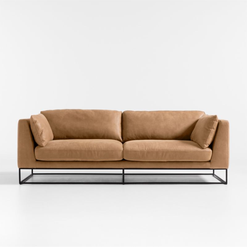 Delancey Leather Sofa 88