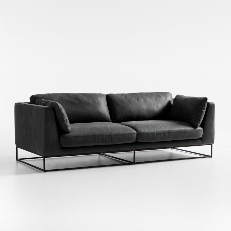 Delancey Leather Sofa 88" - image 7 of 10