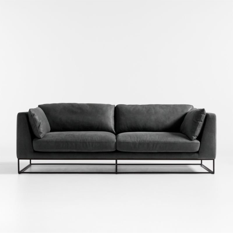 Delancey Leather Sofa 88" - image 0 of 10