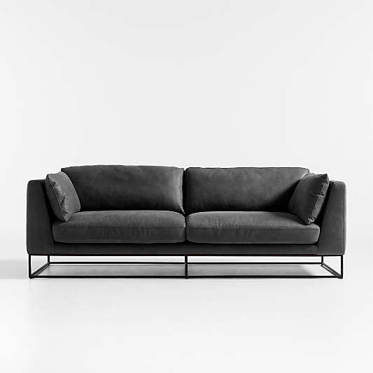 Delancey Leather Sofa 88"