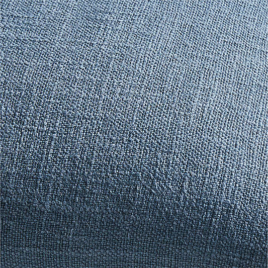 Blue 20"x20" Laundered Linen Throw Pillow
