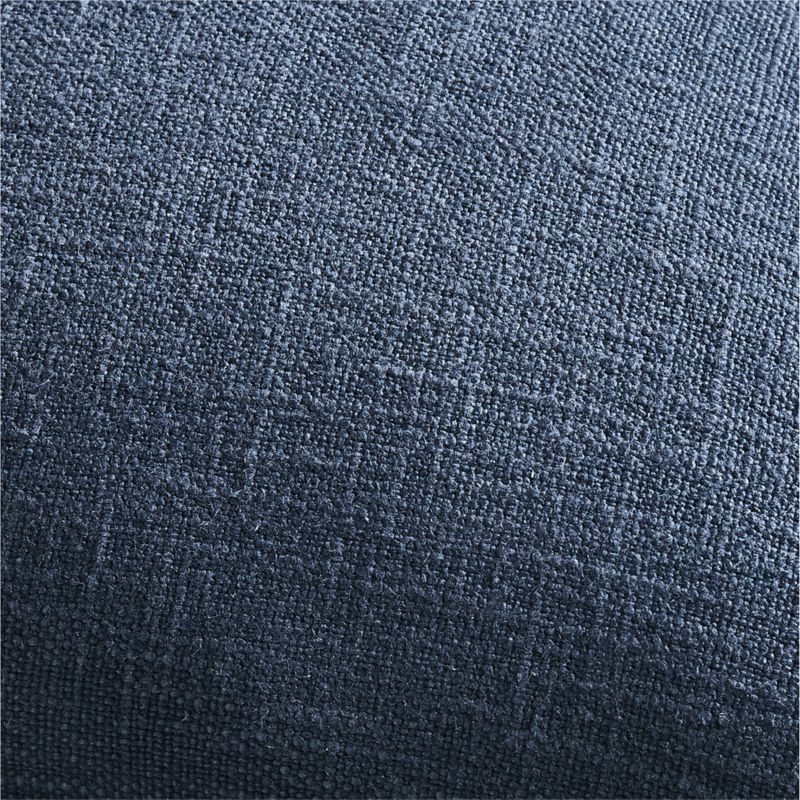 Indigo 20"x20" Organic Laundered Linen Throw Pillow Cover - image 3 of 8