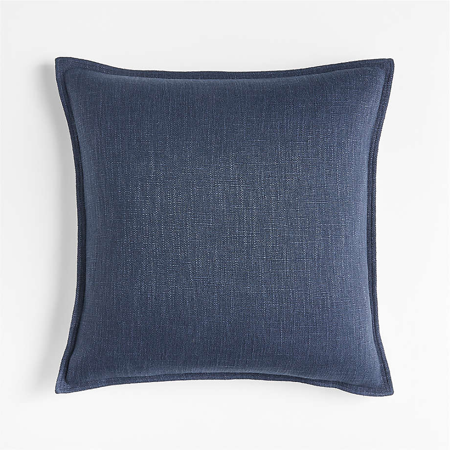Viewing product image Indigo 20"x20" Laundered Linen Throw Pillow Cover - image 1 of 9