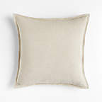 View Pewter 20"x20" Laundered Linen Throw Pillow Cover - image 3 of 8