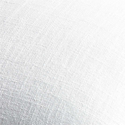 White 20"x20" Laundered Linen Throw Pillow