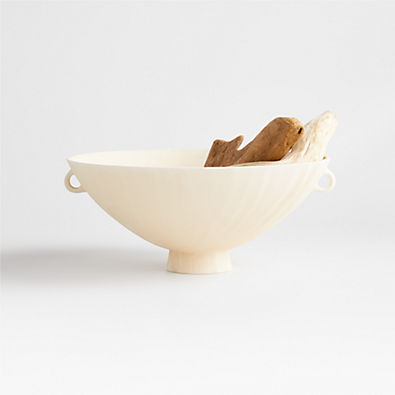 View Bol Délicat White Footed Centerpiece Bowl by Athena Calderone details