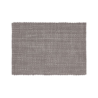 View Della Grey Cotton Flat Weave Rug 2'x3' details