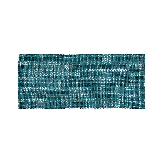 Della Marine Cotton Flat Weave Rug 2.5'x6'