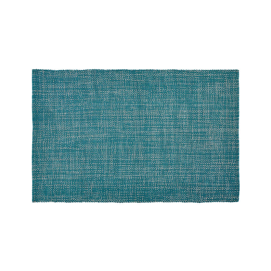Della Marine Cotton Flat Weave Rug 5'x8' + Reviews Crate and Barrel