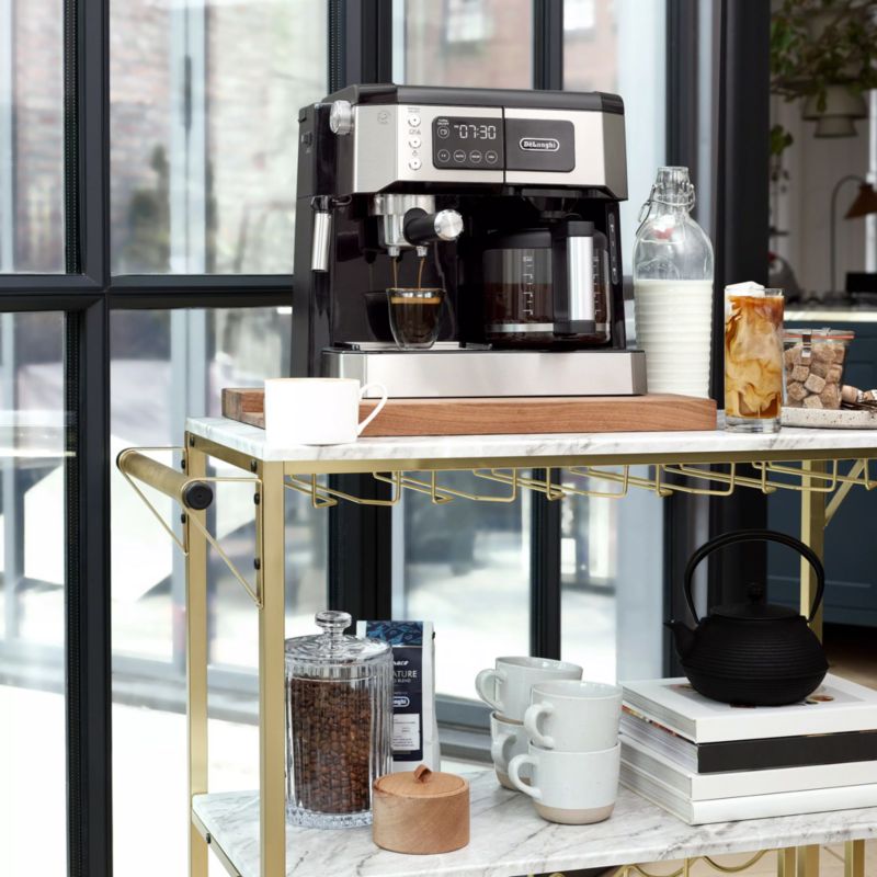 De Longhi All in One Combination Espresso Machine Reviews Crate Barrel